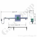 Flaschenaschluss Verteiler 2-fach - Anschluss Links - Eingang M 14x1,5 - Ausgang M14x1,5 - Edelstahl - GCE Druva B000701L