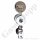 Labor Entnahmedruckminderer Basisversion mit Absperr- & Regulierventil - Messing verchromt - max. 40 bar / 0,5 - 10,5 bar regelbar - Eingang G 3/8" IG hinten - Ausgang G 1/4" IG unten - GCE DRUVA EMD310008