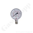 Manometer Ø 50 mm 0 - 25 bar / 18 bar - 1/4" NPT AG Anschluss (6 Uhr) - Edelstahl