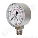 Manometer Ø 50 mm 0 - 80 bar / 50 bar - 1/4"...