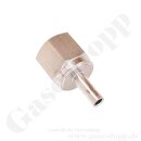 Rohrstutzen RST 3 mm x 1/4" NPT IG - NPT Innengewinde auf Rohrstutzen - Edelstahl