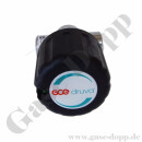 Absperrventil Membranventil - 300 bar - IN / OUT 1/4" NPT IG - Auf / Zu Anzeige - 2 Ports - Messing verchromt 6.0 - GCE DRUVA VPLDSMAR