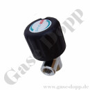 Absperrventil Membranventil - 300 bar - IN / OUT 1/4" NPT IG - Auf / Zu Anzeige - 2 Ports - Messing verchromt 6.0 - GCE DRUVA VPLDSMAR