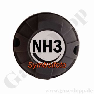 Aufkleber NH3 = Ammoniak für Handrad Beschriftung Ø 21 mm