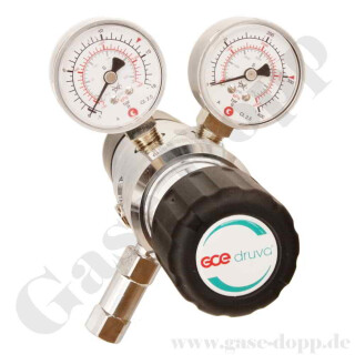 Reinstgasdruckminderer 200 bar - bis 10 bar regelbar - 2-stufig - IN / OUT NPT 1/4" IG - 6 Port - Eingang Rechts - FKM - Edelstahl 6.0 - GCE Druva CSLH0DJ