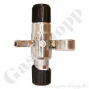 Reinstgasdruckminderer 200 bar - bis 10 bar regelbar - 2-stufig - IN / OUT NPT 1/4" IG - 6 Port - Eingang Rechts - FKM - Edelstahl 6.0 - GCE Druva CSLH0DJ