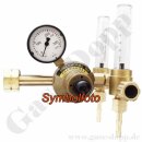 Argon CO2 Druckminderer 200 bar / 3 - 30 l/min mit 2...