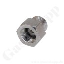 Reduzierung W21,8x1/14" LH AG x M19x1,5 LH IG - DIN...