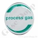 Aufkleber - process gas - Prozessgas Beschriftnung...
