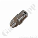 Doppelnippel 1/4" HTC AG x 1/4" NPT AG - 690 bar - HTC HAM-LET - 100 % kompertibel zu VCR Swagelok - Edelstahl