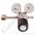 Flaschendruckminderer Stickstoff 200 bar 1-stufig bis 28 bar regelbar - Eingang Links W24,32x1/14" DIN 477-1 Nr.10 - Ausgang 6 mm KRV - Edelstahl 6.0 - GCE DruvaPUR