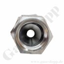 Aufschraubverschraubung vormontiert - RVS 1/4" x 7/16"-20 UNF IG - Schlauchadapter - Edelstahl - HAM-LET
