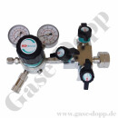 Flaschendruckminderer Schwefelwasserstoff 50 bar 1-stufig bis 6 bar regelbar - Anschluss DIN 477-1 Nr. 5 / W1" LH - mit Fremdgasspülung - Ausgang 6 mm KRV - EPDM - Edelstahl 6.0 - GCE Druva CSLHESJ