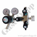Flaschendruckminderer Schwefelwasserstoff 50 bar 1-stufig bis 6 bar regelbar - Anschluss DIN 477-1 Nr. 5 / W1" LH - mit Fremdgasspülung - Ausgang 6 mm KRV - EPDM - Edelstahl 6.0 - GCE Druva CSLHESJ
