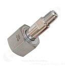 Flaschenanschluss CGA-DISS 724 x 1/4" NPT AG - Länge 3,0" 76 mm - 7.0 UHP - (ohne Dichtung!) - Edelstahl