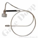 Wendelleitung Rohr Ø 6 mm Edelstahl 200 bar - DIN 477-1 Nr.10 - Sechskantanschluss - W24,32x1/14" RH IG ÜM x 1/4" NPT AG - Stickstoff - Länge 900 mm - GCE H27436864