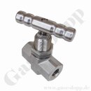 Nadelventil - IN / OUT 1/4" NPT IG - gerader...