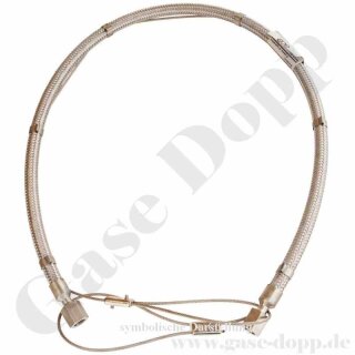 Edelstahlwellschlauch DN6 300 bar - Anschl&uuml;sse beidseitig 1/4" NPT IG fest - Gasreinheit 6.0 - L&auml;nge 3,0 m