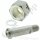 Flaschenanschluss JIS 22L W22x1/14" LH x 1/4" NPT AG - JIS B 8246 - Länge 2,5" 64 mm - 7.0 UHP - Edelstahl