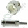 Flaschenanschluss JIS 22L W22x1/14" LH x 1/4" RST Tube Stub - 1/4" Rohrstutzen Schweissstutzen - JIS B 8246 - Länge 2,5" 64 mm - 7.0 UHP - BWO / BW - Edelstahl
