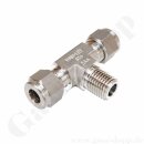 T-Verschraubung - RVS 8 mm x 1/4"NPT AG x RVS 8 mm -...