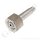 Flaschenanschluss Stickstoff - DIN 477-1 Nr.10 - W24,32x1/14" IG x 1/4" NPT AG - 200 bar - Sechskantanschluss - &Uuml;M innen Silber beschichtet - L&auml;nge 92 mm - Edelstahl silver platet