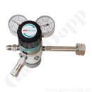 Flaschendruckminderer Pr&uuml;fgas 200 bar 2-stufig 0,1...