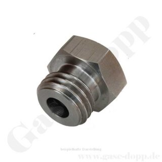 Adapter CGA-296 IG x 1/4" NPT IG - Edelstahl