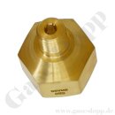 Adapter CGA-580 IG x 1/4" NPT AG - Messing