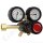 Flaschendruckminderer 200 bar - Wasserstoff Formiergas - 2-stufig - Eingang W21,8x1/14" LH DIN 477 Nr.1 - 0,5 bis 20 bar regelbar - Ausgang G 3/8" LH AG - max. 35 m³/h - Einsatz Laser Plasma Schneidanlagen - Messing - GCE ProStage PS0783131