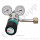 Flaschendruckminderer Stickstoff 200 bar 2-stufig 0,2 bis 2,0 bar regelbar - Anschluss W24,32x1/14" DIN 477-1 Nr.10 - Ausgang 1/4" NPT IG - 3 m&sup3;/h - Messing verchromt 6.0 - GCE Druva CPLLVDJ