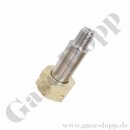Flaschenanschluss CGA-679 x 1/4" NPT AG - Länge 70 mm - Edelstahl