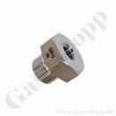 Reduzierung W21,8x1/14" AG x 1/4" NPT IG - Adapter DIN 477-1 Nr.6 - 200 bar - Edelstahl