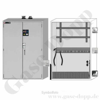 Gasflaschenschrank Sicherheitsschrank G90 - 1400 x 615 x 2050  - ASECOS Safety Cabinet G90.205.140