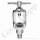 Flaschenanschluss CGA-890 x 1/4" NPT AG - CGA PIN INDEX Yoke - Edelstahl