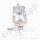 Flaschenanschluss CGA-930 x 1/4" NPT AG - CGA PIN INDEX Yoke - Helium - Edelstahl