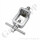 Flaschenanschluss CGA-973 x 1/4" NPT AG - CGA PIN INDEX Yoke - Edelstahl