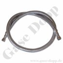Edelstahlwellschlauch DN12 40 bar - Anschl&uuml;sse 3/4"-16 UNF IG &Uuml;M x 3/4"-16 UNF IG &Uuml;M - Sechskantanschluss -  mit Agraffschutzschlauch / Metallschutzschlauch - Gasreinheit 6.0 - f&uuml;r tiefkalten fl&uuml;ssigen Stickstoff geeignet - L&auml;nge 1,5 m