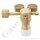 Flaschendruckminderer Stickstoff inerte Gase 300 bar 1-stufig bis 300 bar regelbar - Anschluss W30x2 DIN 477-5 Nr.54 - Ausgang M14x1,5 AG = S6 - Messing 4.5 - GASARC TECH MASTER GPS421