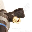Argon CO2 Druckminderer mit Flowmeter 200 bar / 0,5 - 5 l/min - Eingang W21,8x1/14" DIN 477-1 Nr.6 Ausgang G 1/4" AG - GCE ProControl