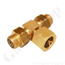 T-Stück Propan Anschlüsse W21,8x1/14" KLF...