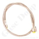 Edelstahlwellschlauch DN6 300 bar - Anschlüsse W21,8x1/14" IG ÜM x 1/4" NPT IG - Gasreinheit 6.0 - Länge 1,5 m