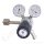 Flaschendruckminderer Argon 200 bar 1-stufig bis 3,0 bar regelbar - Eingang Links W21,8x1/14" DIN 477-1 Nr.6 - Ausgang 1/4" NPT IG - Messing verchromt 6.0 - GCE Druva CPLH0SJ