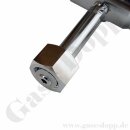 Flaschendruckminderer Sauerstoff synthetische Luft 200 bar 2-stufig 0,3 bis 3,0 bar regelbar - Anschluss G 3/4" DIN 477-1 Nr.9 - Ausgang 1/4" KRV - FKM - Messing verchromt 6.0 - GCE Druva CPLH0DJ