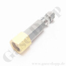 Reduzierverschraubung - G 1/4" IG &Uuml;M x RVS 3 mm Doppelklemmring Rohrverschraubung - mehrteilig gedichtet - Messing / Stahl