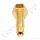 Flaschenanschluss Wasserstoff Brenngas Formiergas 200 bar DIN 477-1 Nr.1 - W21,8x1/14" LH x G 1/4" LH AG - Sechskantanschluss - Länge 90 mm - Messing