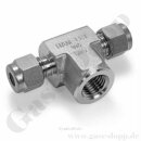 T-Verschraubung - RVS 1/2" x 1/4"NPT IG x RVS...