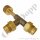 T- Doppelnippel 300 bar - W30x2 LH DIN 477-5 Nr.57 - Wasserstoff T-Stück - Messing