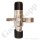 Flaschendruckminderer Sauerstoff Synthetische Luft 300 bar 2-stufig - bis 10 bar regelbar - Anschluss W30x2" DIN477-5 Nr.59 - Ausgang 1/4" KRV - 6 Port - Eingang Rechts - Messing verchromt 6.0 - GCE Druva CPLH0DJ