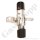Flaschendruckminderer Sauerstoff Synthetische Luft 300 bar 2-stufig - bis 10 bar regelbar - Anschluss W30x2" DIN477-5 Nr.59 - Ausgang 1/4" KRV - 6 Port - Eingang Rechts - Messing verchromt 6.0 - GCE Druva CPLH0DJ